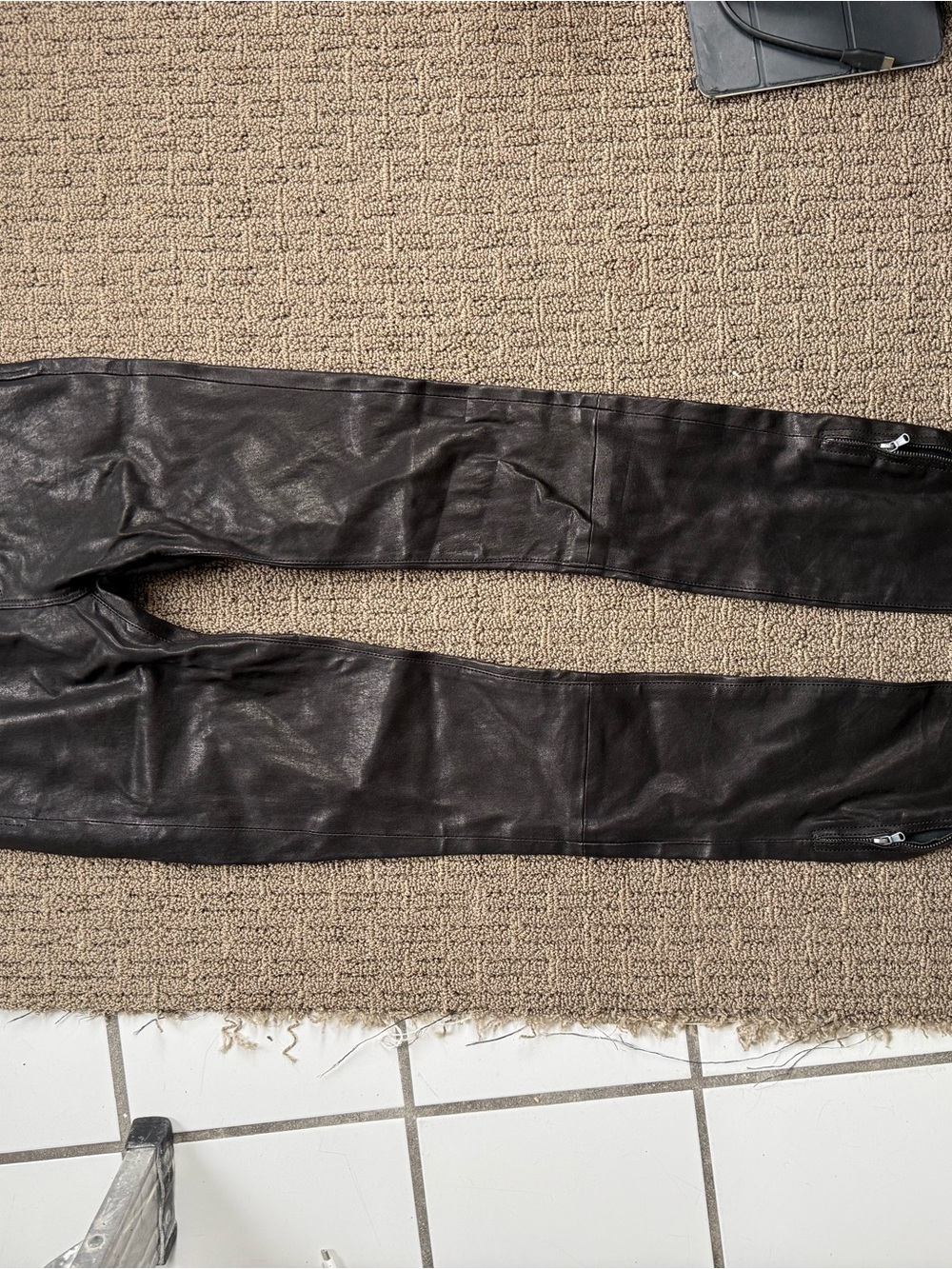 Lamb Leather Skinny Pants Black 24 MSRP $998 NWT J Brand